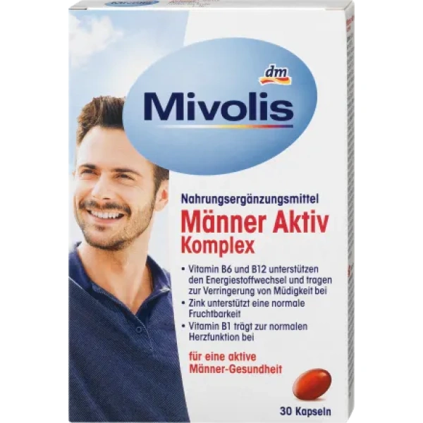 Mivolis - Мужской активный комплекс, капсулы, 30 tk. - Econom.ee