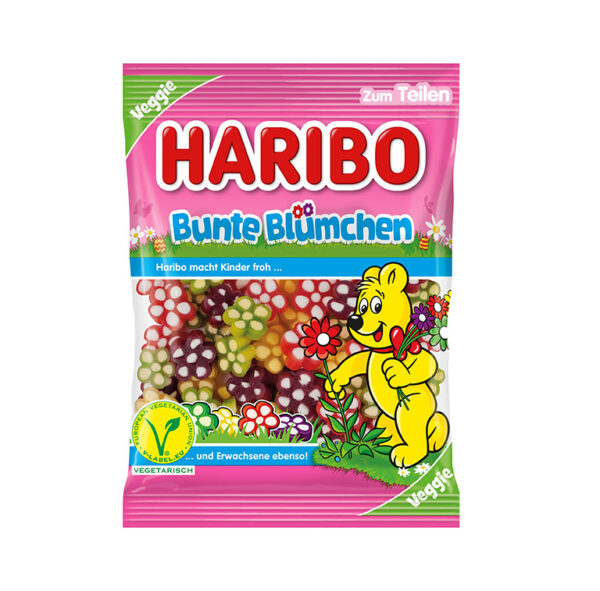 Haribo - Жевательные конфеты "Красочные цветы" 175 g.