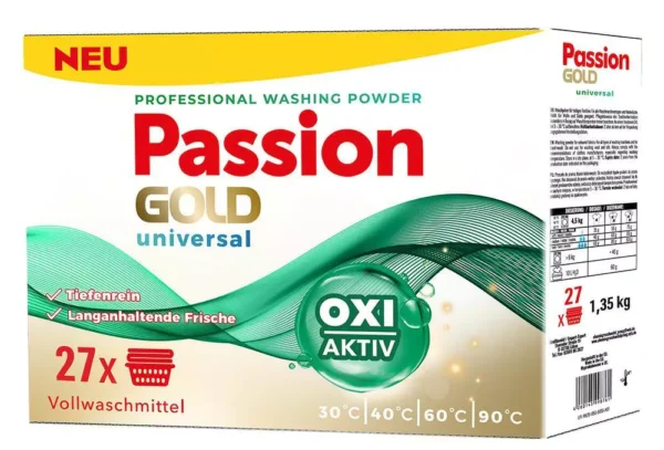 Passion gold Professional - Универсальный порошок для стирки белья 1,35 kg.